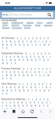 Datasheet (PDF) — ALLDATASHEET для iOS — скриншот 1