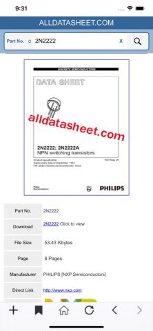Datasheet (PDF) — ALLDATASHEET для iOS — скриншот 5