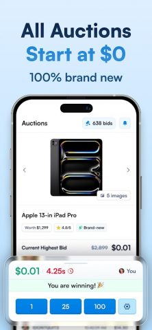 DealDash — Bid & Save Auctions для Android — скриншот 3