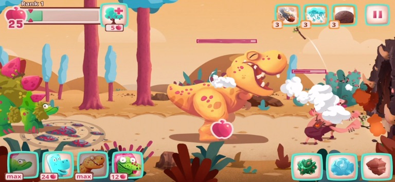 Dino Bash — Бей динозавров для iOS — официальный трейлер