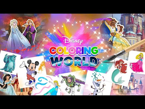 Disney: мир раскрасок для Android — официальный трейлер