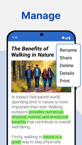 Docx Reader — Office Reader для Android — скриншот 3