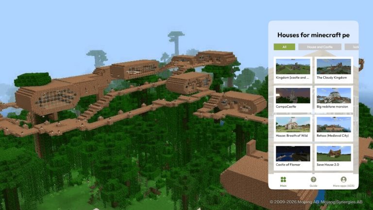 Дома в майнкрафт пе для Android — скриншот 1