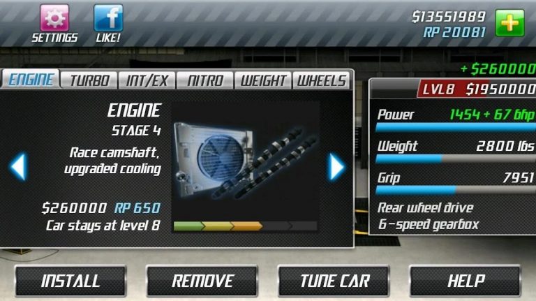 Drag Racing для Android — скриншот 3