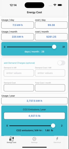 Energy Cost Calculator для iOS — официальный трейлер