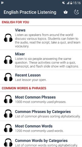English Listening Practice для Android — скриншот 1