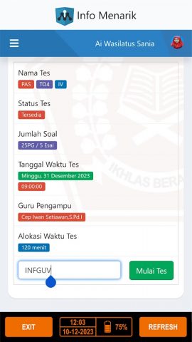 Exam Browser для Android — скриншот 4