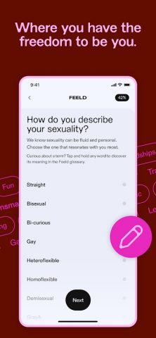 Feeld: Open-Minded Dating App для Android — скриншот 3