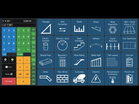 Feet & Inch Construction Calc для Android — официальный трейлер