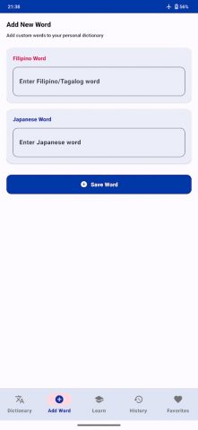 Filipino Japanese Dictionary для Android — скриншот 2