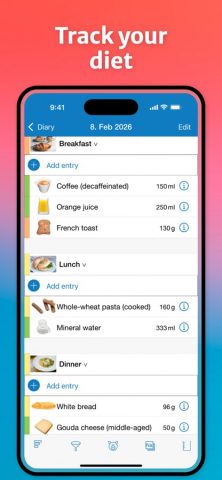 Food Intolerances для iOS — скриншот 3