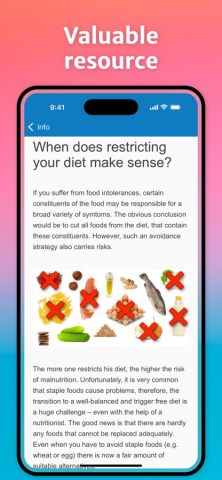 Food Intolerances для iOS — скриншот 5