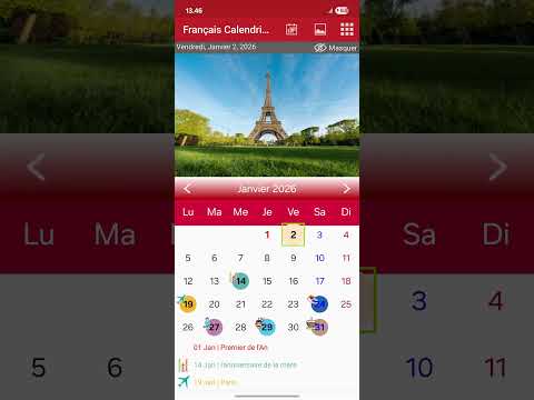 Français Calendrier 2026 для Android — официальный трейлер