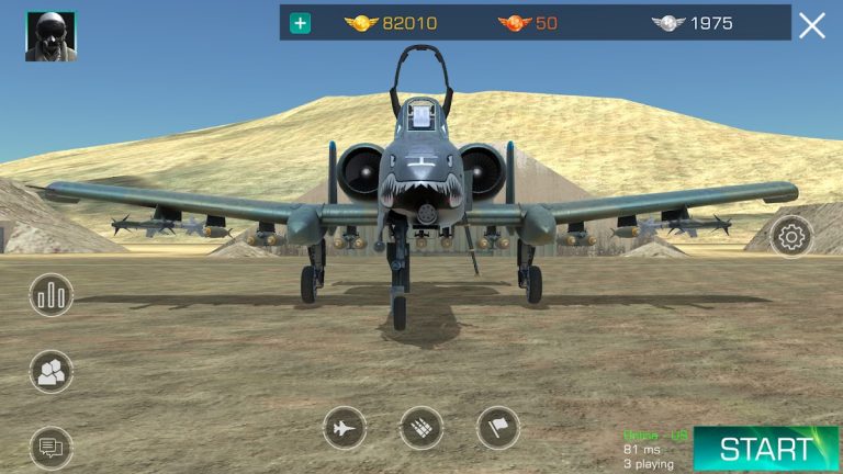 GS4: Realistic Air Combat для Android — скриншот 1
