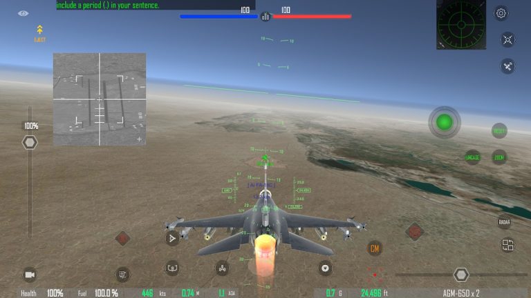 GS4: Realistic Air Combat для Android — скриншот 3