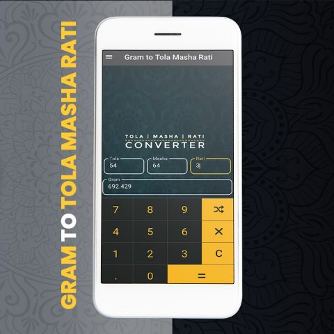 Grams to Tola Masha Rati для Android — скриншот 1