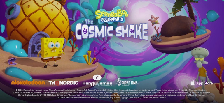 Губка Боб : The Cosmic Shake для iOS — официальный трейлер