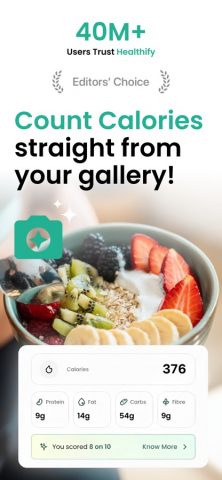 Healthify: AI Calorie Tracker для iOS — скриншот 1