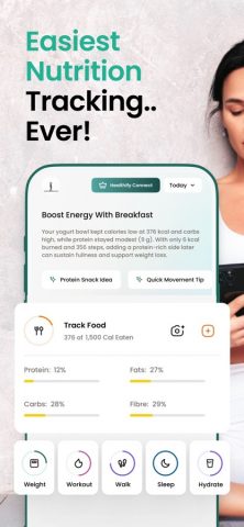 Healthify: AI Calorie Tracker для iOS — скриншот 2