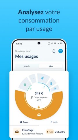 Hello Watt Suivi Conso Énergie для Android — скриншот 4