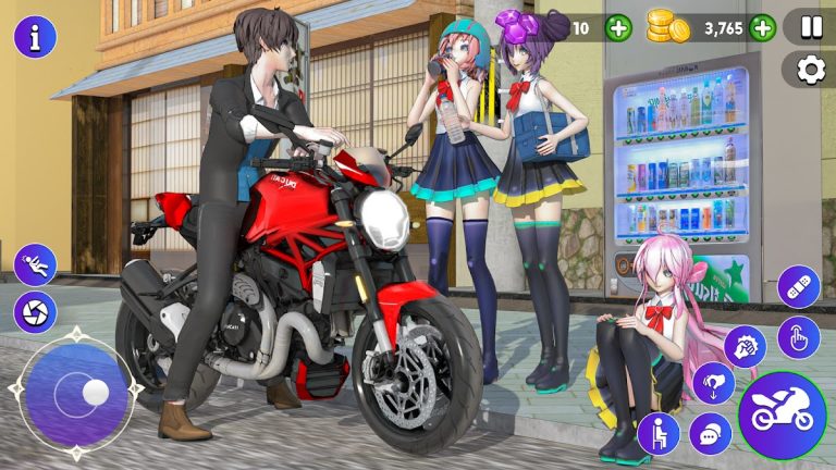 High School Love Sim Life Game для Android — скриншот 3