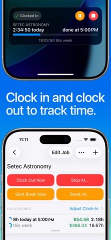 Hours Tracker: Time Tracking для iOS — скриншот 1
