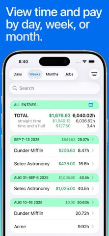 Hours Tracker: Time Tracking для iOS — скриншот 3