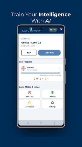 IQ Тест: Матрицы Рэвена для Android — скриншот 1