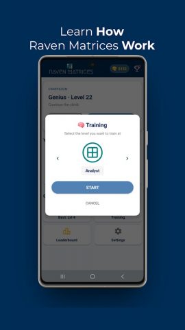 IQ Тест: Матрицы Рэвена для Android — скриншот 3
