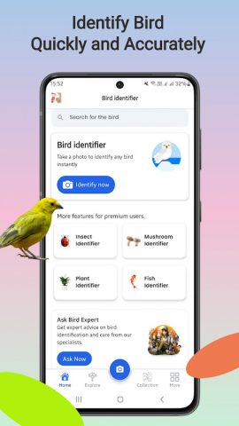 Идентификатор птиц для Android — скриншот 1