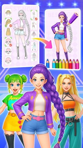 Игра Принцессы: Раскраска для Android — скриншот 2