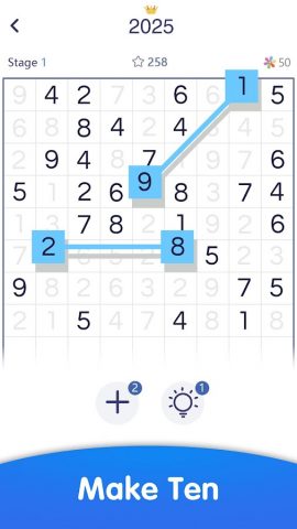 Игра чисел — 10 и пары для Android — скриншот 1