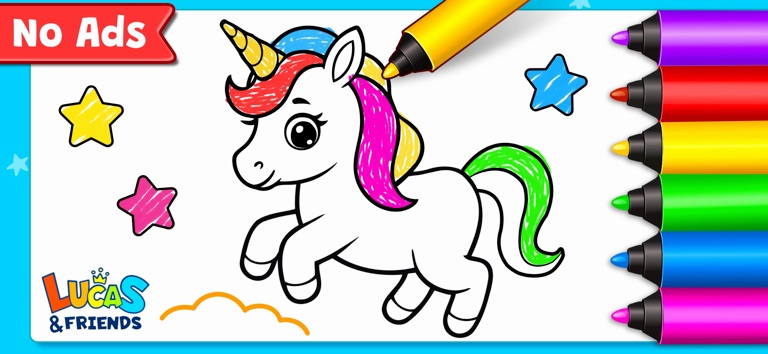 Игры-раскраски: рисование,неон для iOS — официальный трейлер