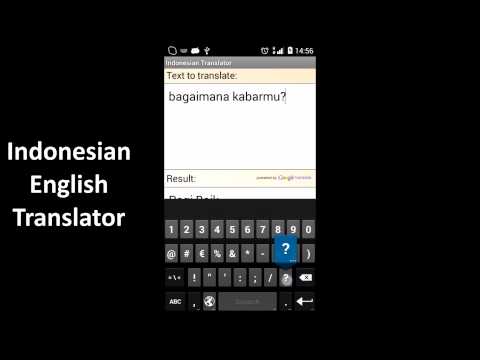 Indonesian English Translator для Android — официальный трейлер