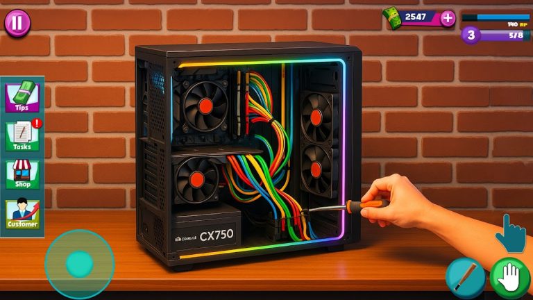 Internet Games Cafe Simulator для Android — скриншот 3