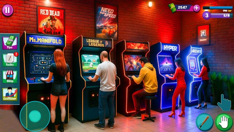 Internet Games Cafe Simulator для Android — скриншот 5