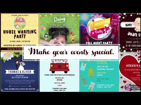 Invitation Maker 2.0 для Android — официальный трейлер