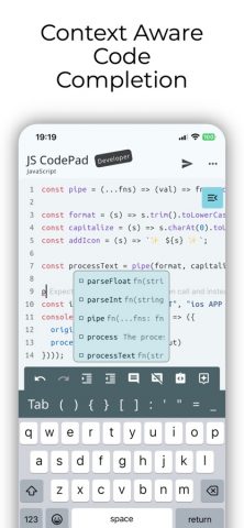 JavaScript Coding Editor & IDE для iOS — скриншот 3