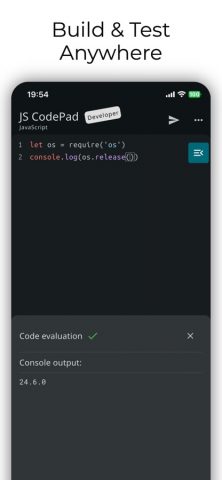 JavaScript Coding Editor & IDE для iOS — скриншот 4