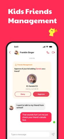 JusTalk Kids — Safe Messenger — скриншот 4