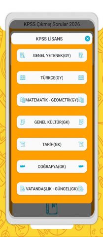 KPSS-AGS Çalışma Soruları для Android — скриншот 3