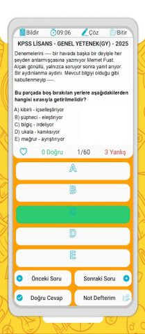 KPSS-AGS Çalışma Soruları для Android — скриншот 5