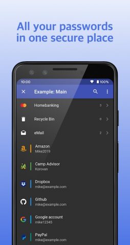 KPass: password manager для Android — скриншот 2