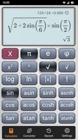 Калькулятор для Android — скриншот 2