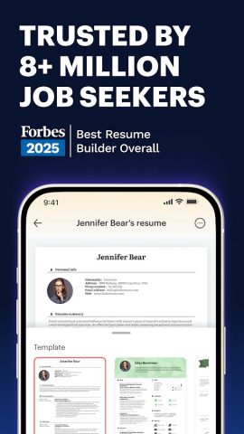 Kickresume: AI Resume Builder для Android — скриншот 1