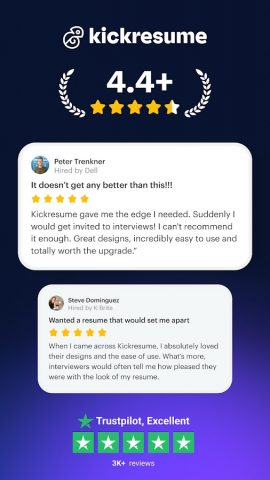 Kickresume: AI Resume Builder для Android — скриншот 2