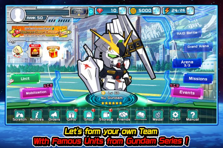 LINE: Gundam Wars для Android — скриншот 3