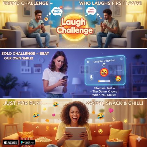 Laugh Challenge funny game для Android — скриншот 1
