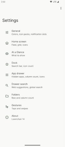 Lawnchair — скриншот 3