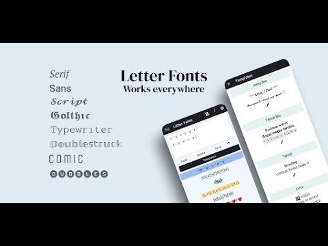 Letter Fonts — Stylish Text для Android — официальный трейлер